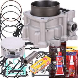 Cylinder Piston Head Valve Gasket Top End Kit For Yamaha Grizzly 660 2002-2008