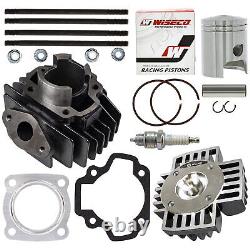 NICHE Cylinder Wiseco Piston Gasket Head Top End Kit for Yamaha PW50 1981-2018